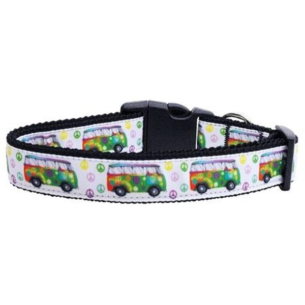 Unconditional Love Peace Bus Ribbon Dog Collars Medium UN742452